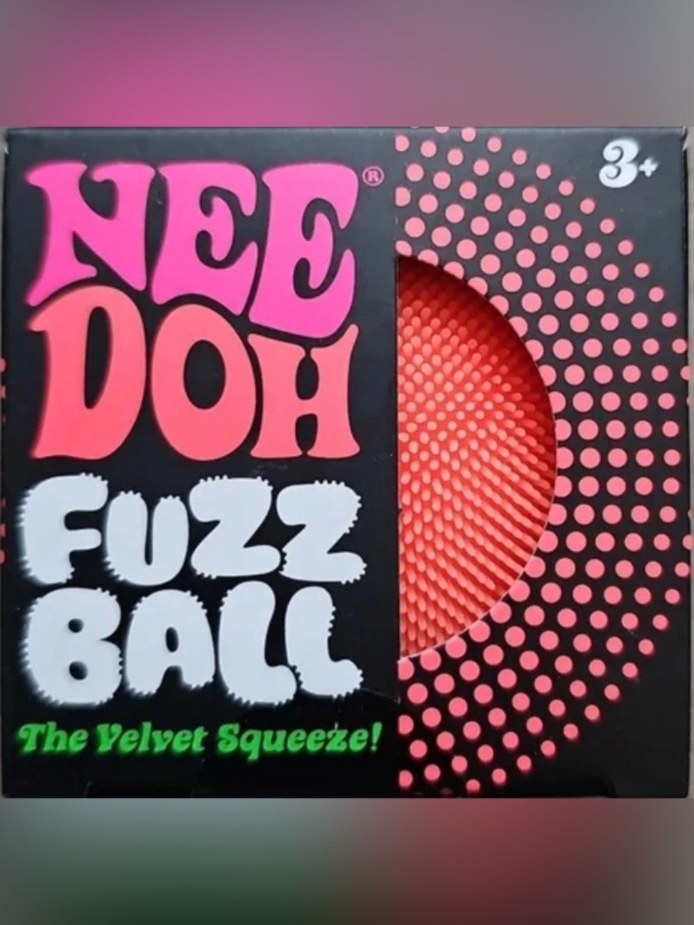 NED DOH Fuzz Ball Sensory Toy Orange NWT